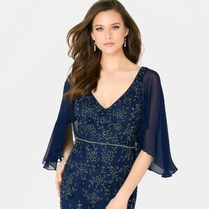 Style CB783 Cameron Blake Navy Blue Size Large (16W)